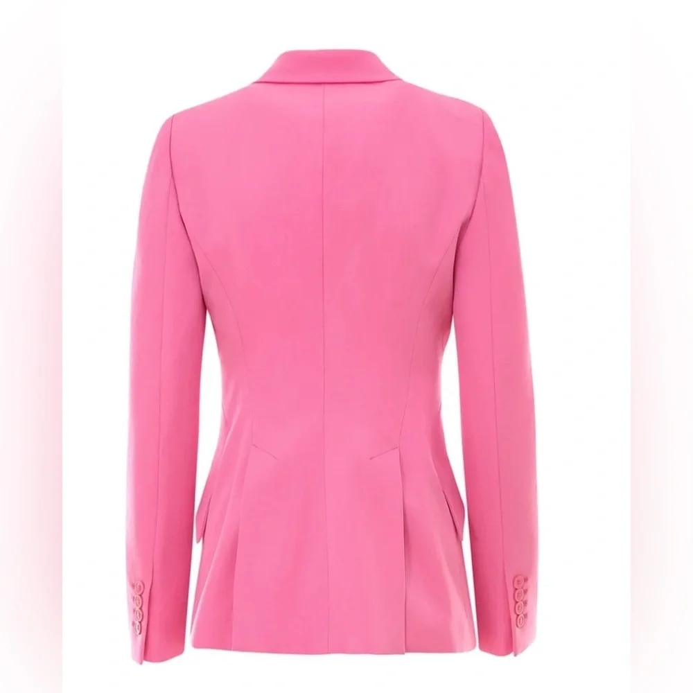Alexander McQueen- Vibrant Pink Wool Blazer. Size 38 or US 2